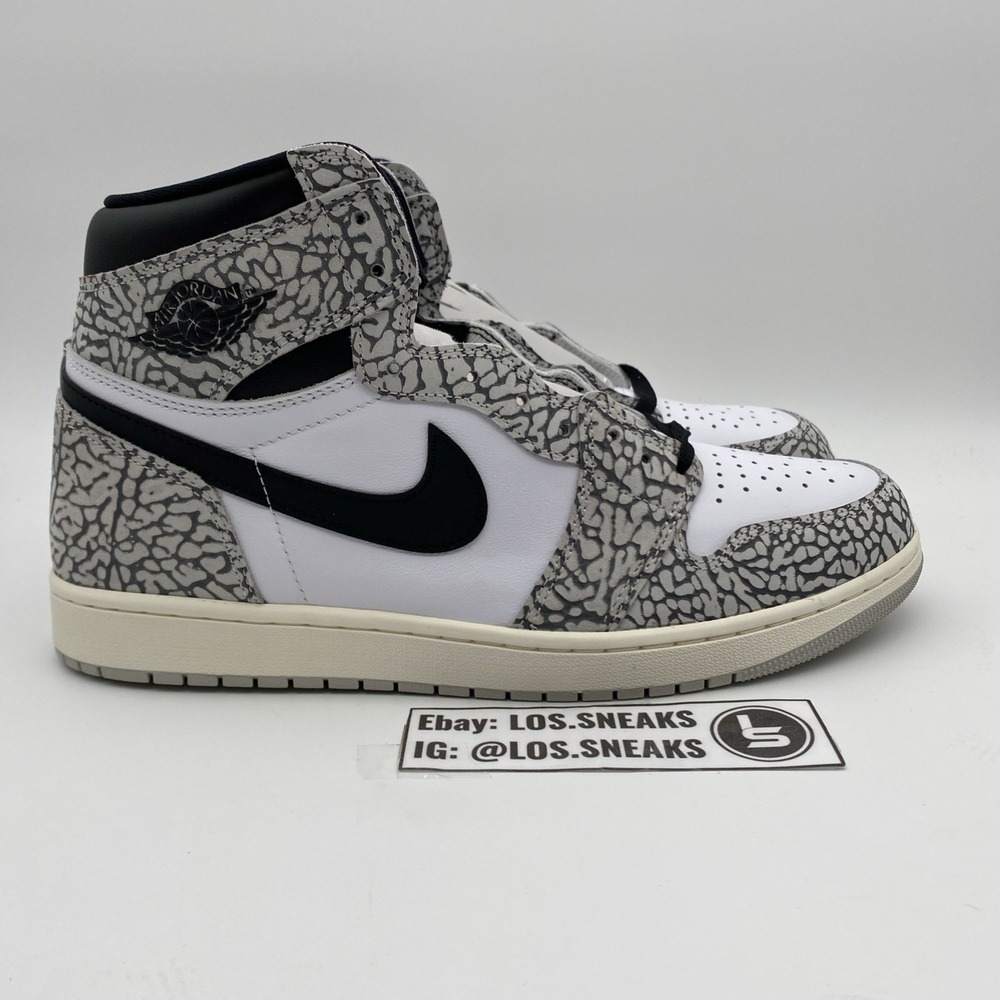 Size 12.5 - Air Jordan 1 Retro OG High White Cement (DZ5485-052) - Picture 3 of 9